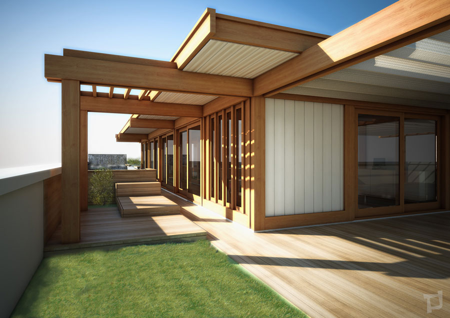 Strutture in legno archivi » rendering architettonici a roma Foto verande in legno